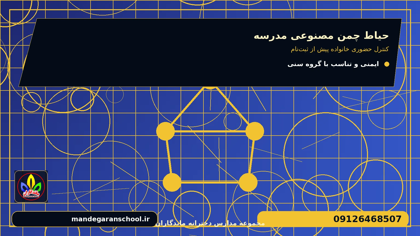 کنترل حضوری خانواده پیش از ثبت‌نام برای حیاط چمن مصنوعی مدرسه
